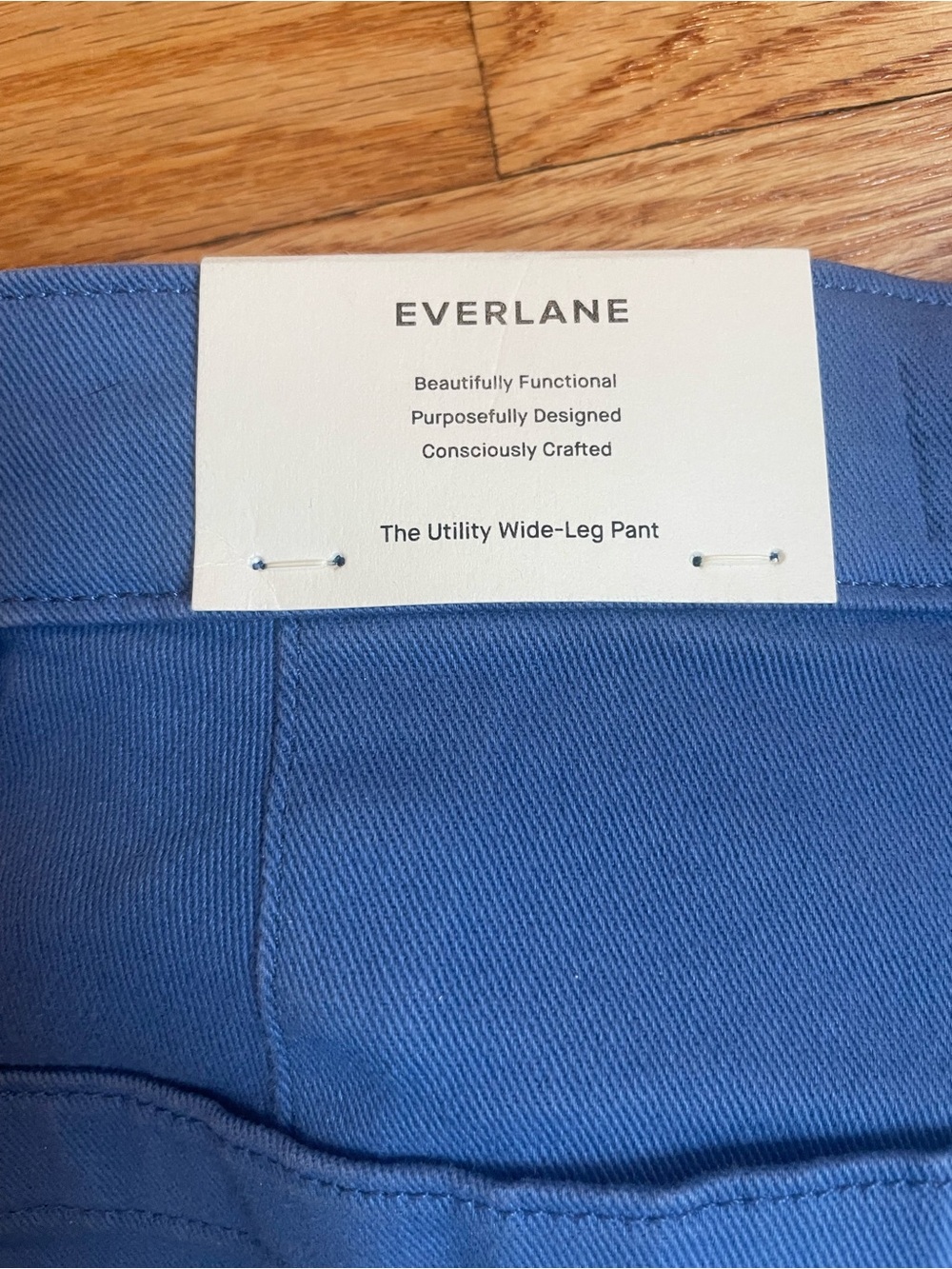 Everlane Wide-Leg Pants in Bright Blue - Picture 4 of 4